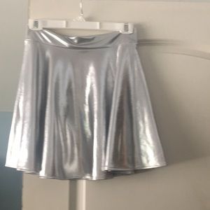 Silver mini shirt